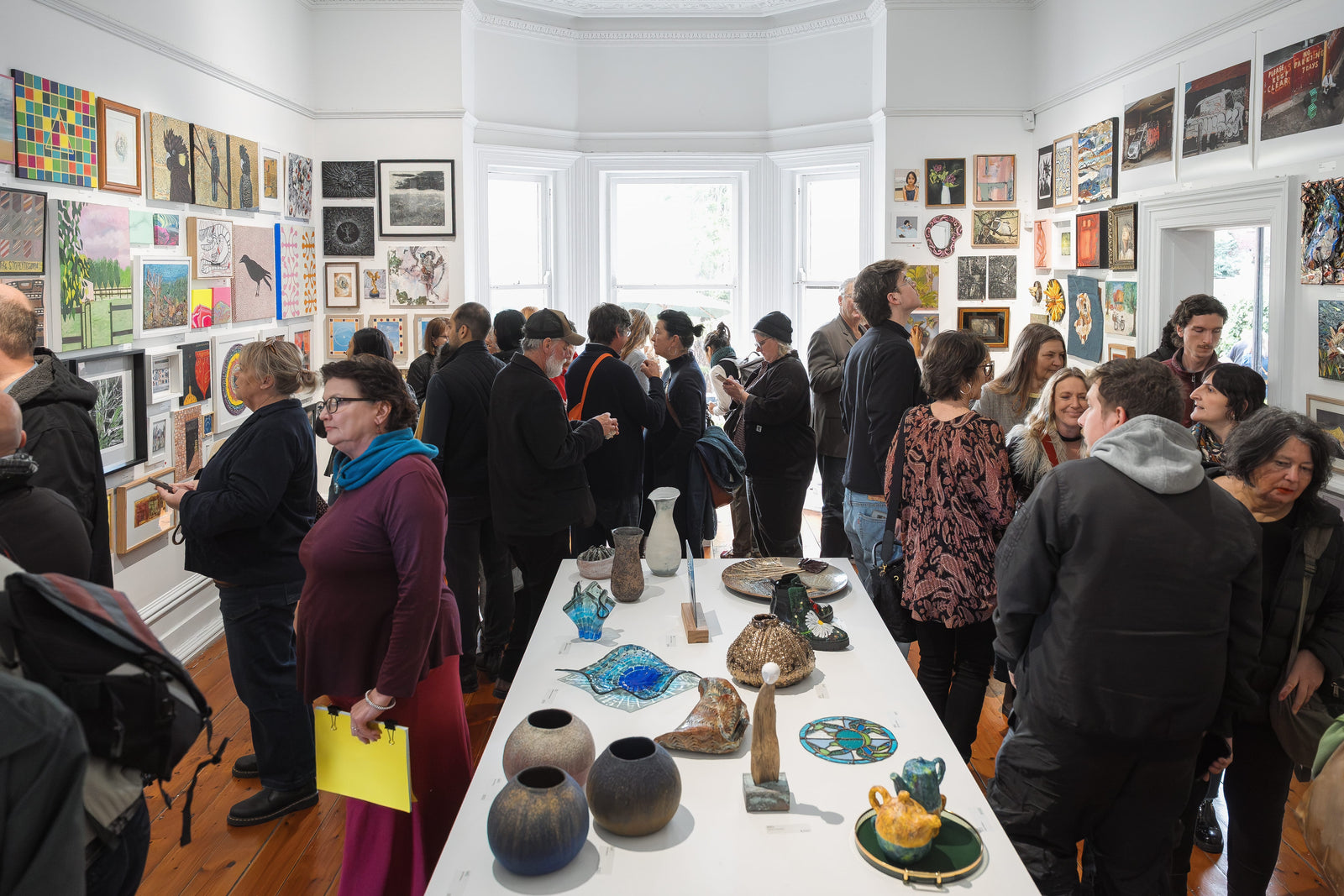 Walter Jugadai Awarded The Abstract Encouragement Award at the Linden Postcard Show 2026