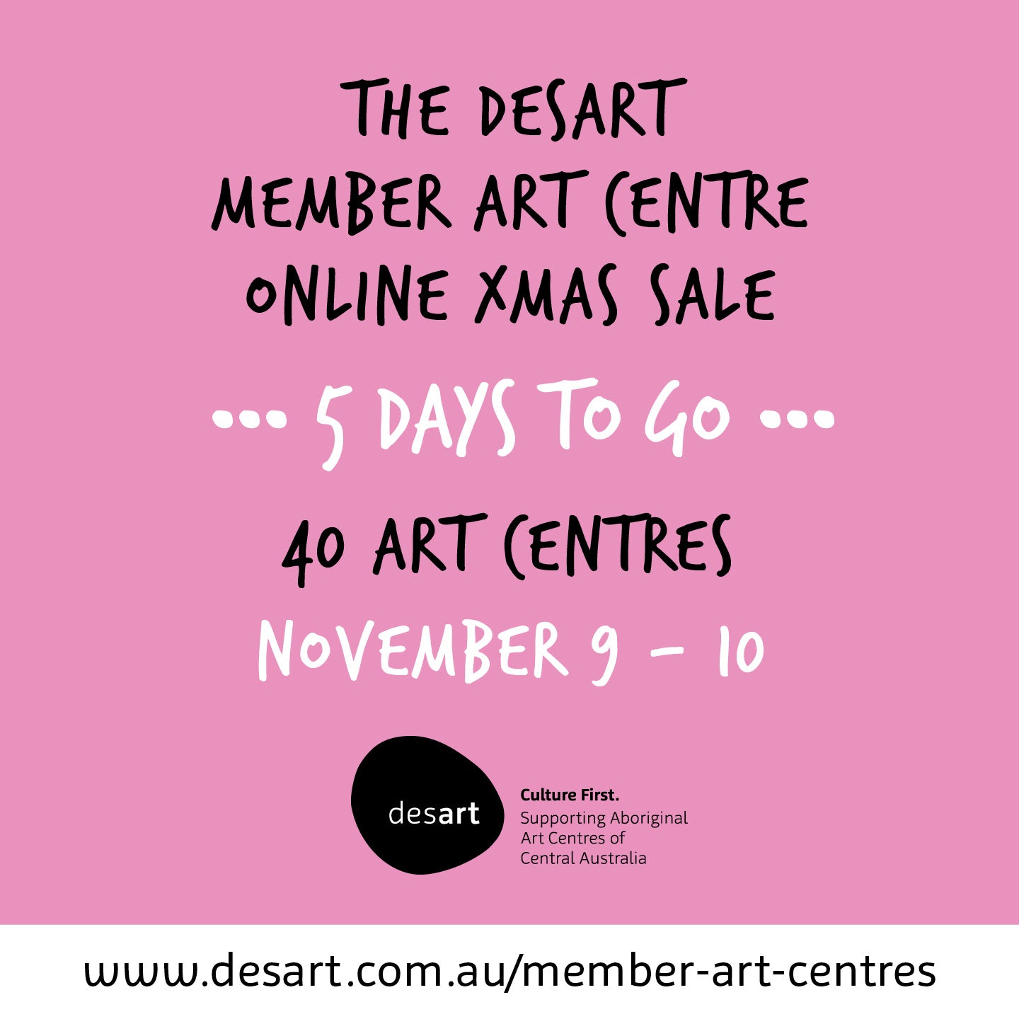 5 days_The Desart Member Art Centre Online Christmas Sale_1080px x 1080px