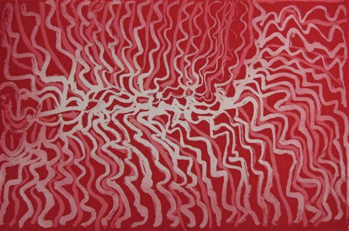 Water Hole by Alice Nampitjinpa Dixon