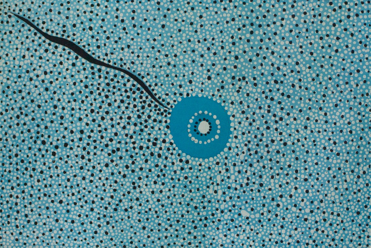 Kakalyalya Tjukurrpa - White Cocky Dreaming by Herman Whiskey