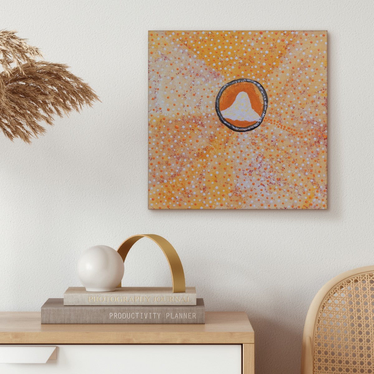 Kakalyalya Tjukurrpa - White Cocky Dreaming by Herman Whiskey
