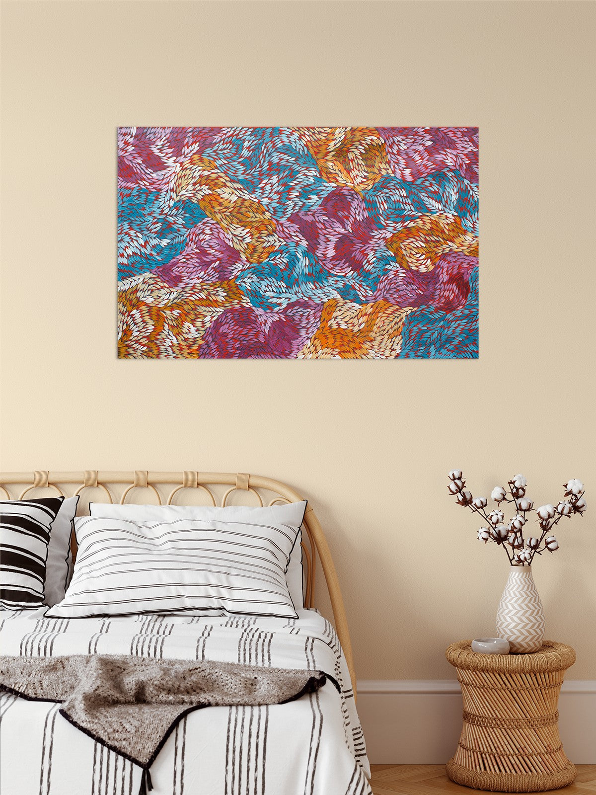 Yalka at Karrkurutinytja (Bush onion Dreaming at Lake Macdonald) by Daphne Marks