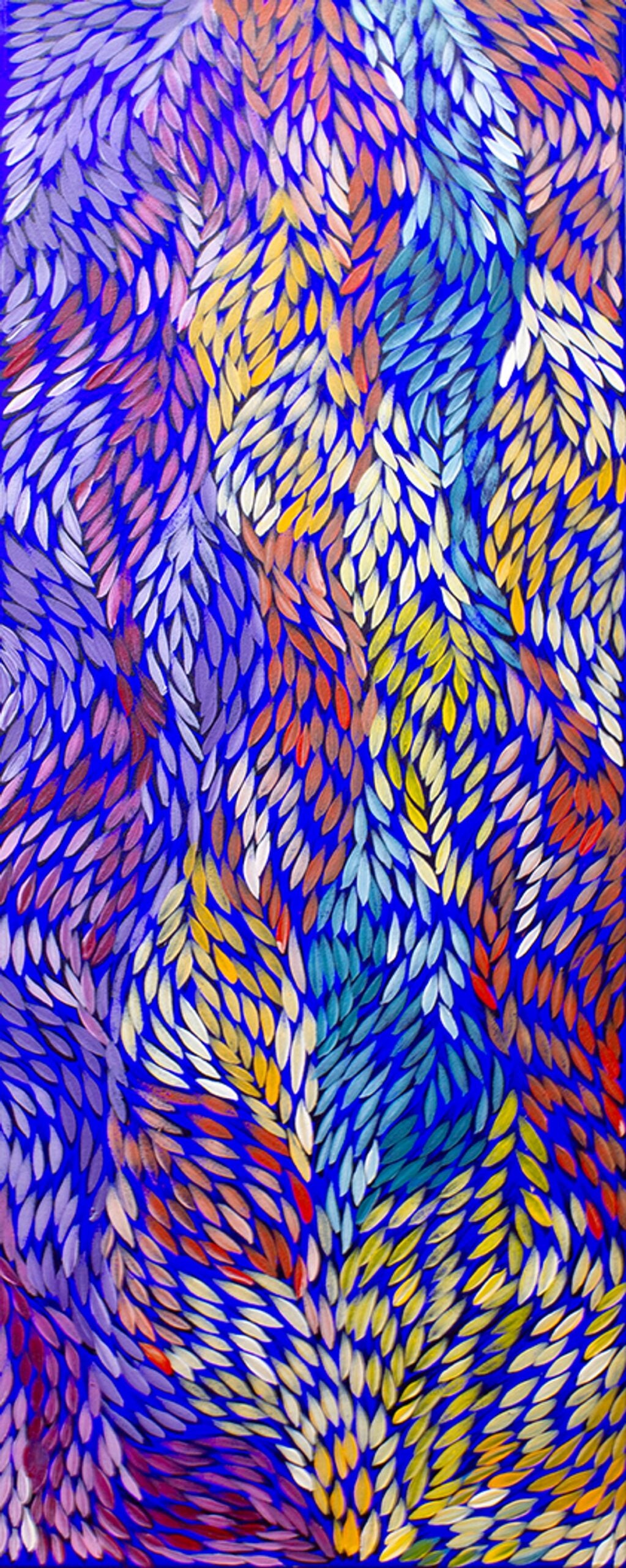 Yalka at Karrkurutinytja (Bush onion Dreaming at Lake Macdonald) by Daphne Marks