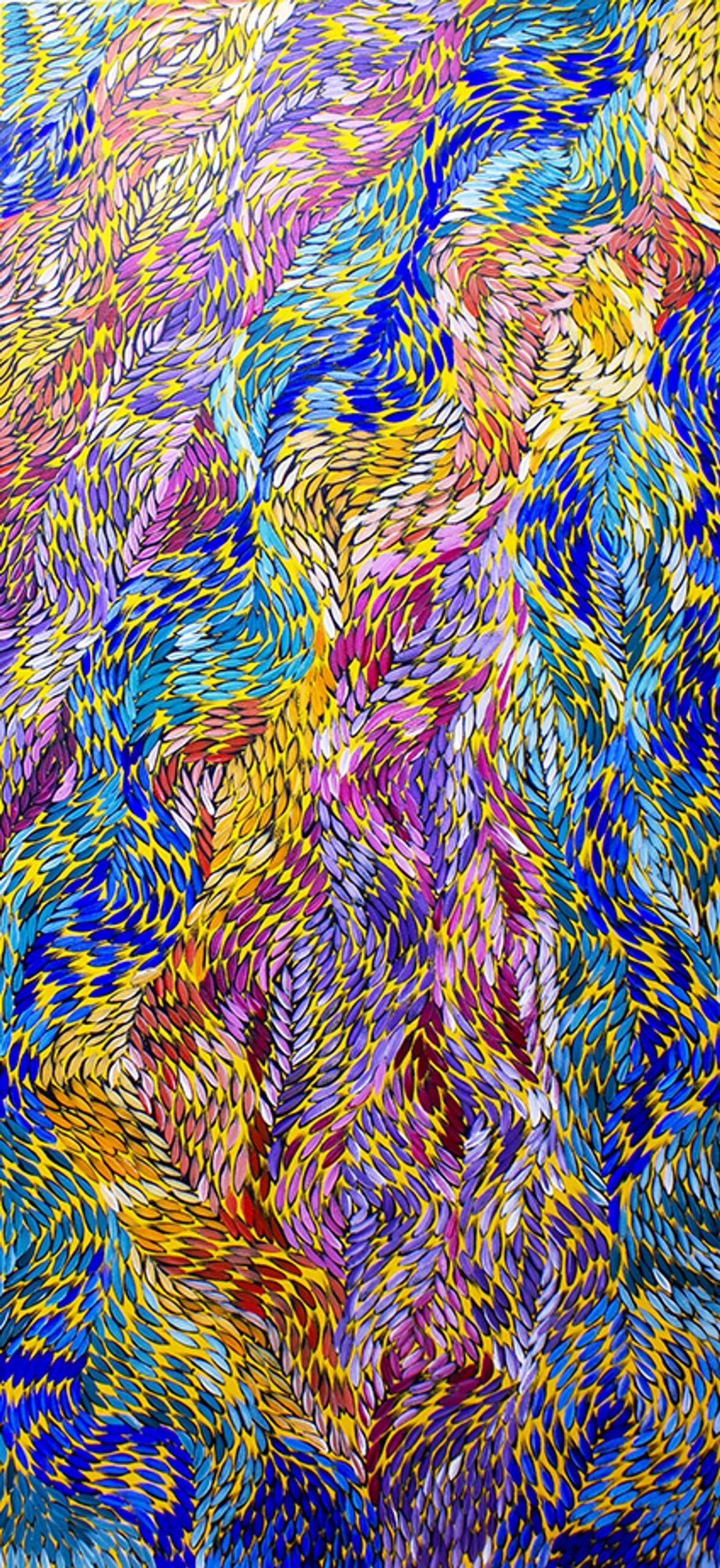 Yalka at Karrkurutinytja (Bush onion Dreaming at Lake Macdonald) by Daphne Marks