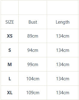 Anita Dress size chart