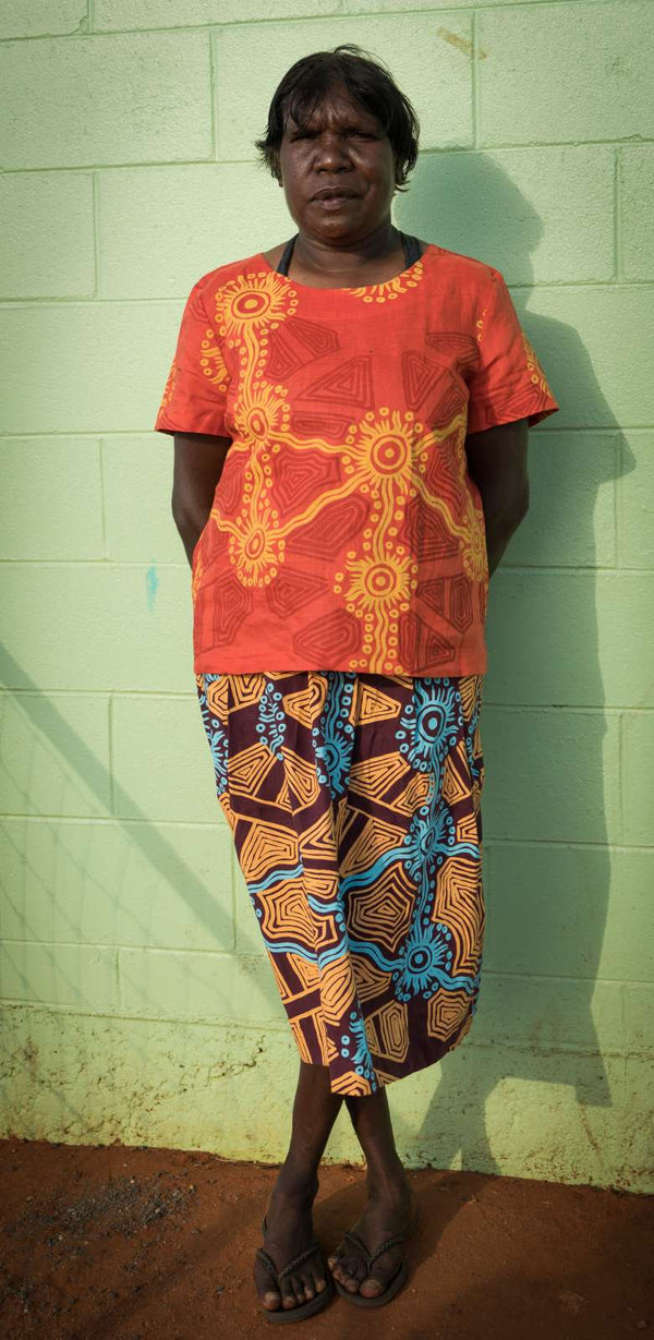 Tali at Kungayunti - Brigitte Skirt - Ikuntji Artists Aboriginal ...