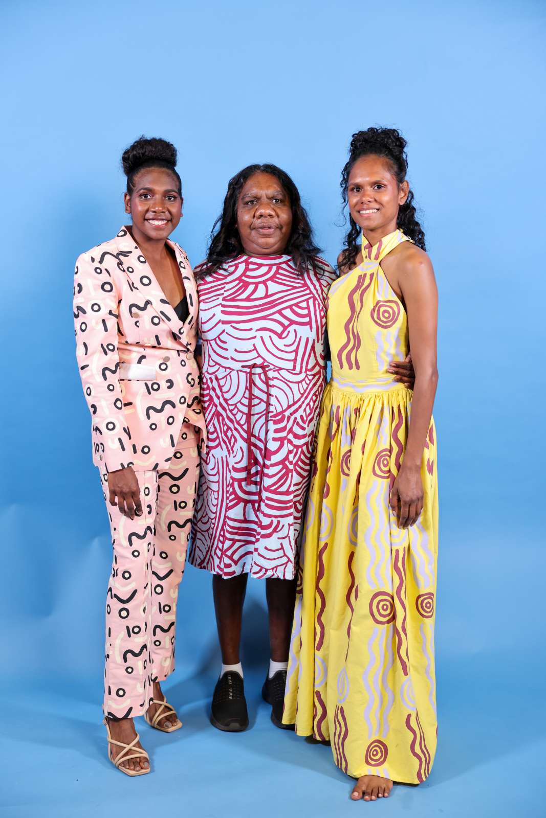 ‘lkuntji Collection’ by Ikuntji Artists, Country to Couture 2023, Photo by Marley Morgan