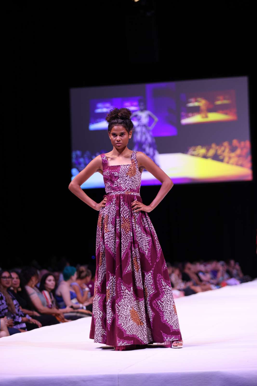 ‘lkuntji Collection’ by Ikuntji Artists, Country to Couture 2023, Photo by Marley Morgan5