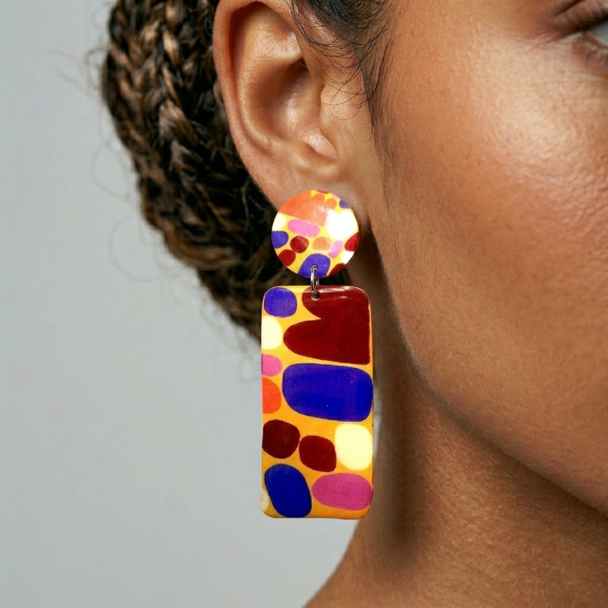 Puli Puli Resin Earrings - X-Large Drop