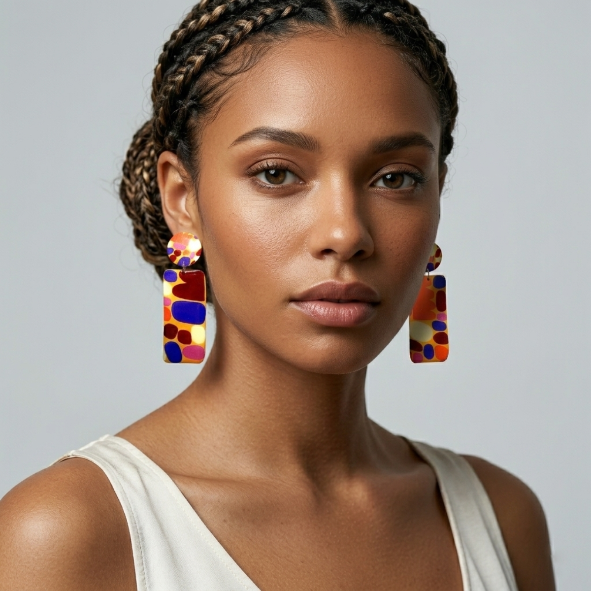 Puli Puli Resin Earrings - X-Large Drop