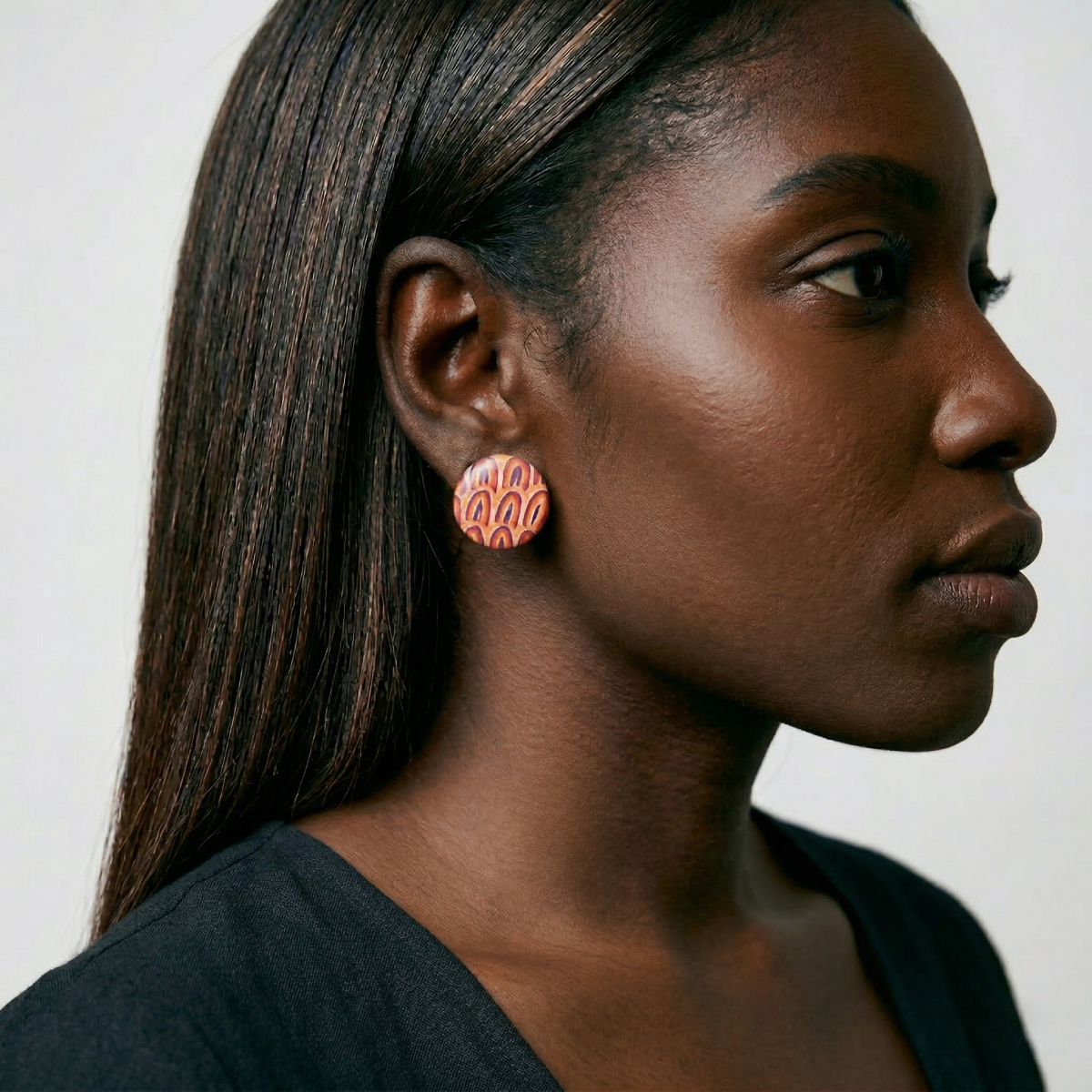 Karrkurrutintja Resin Earrings - Medium Studs