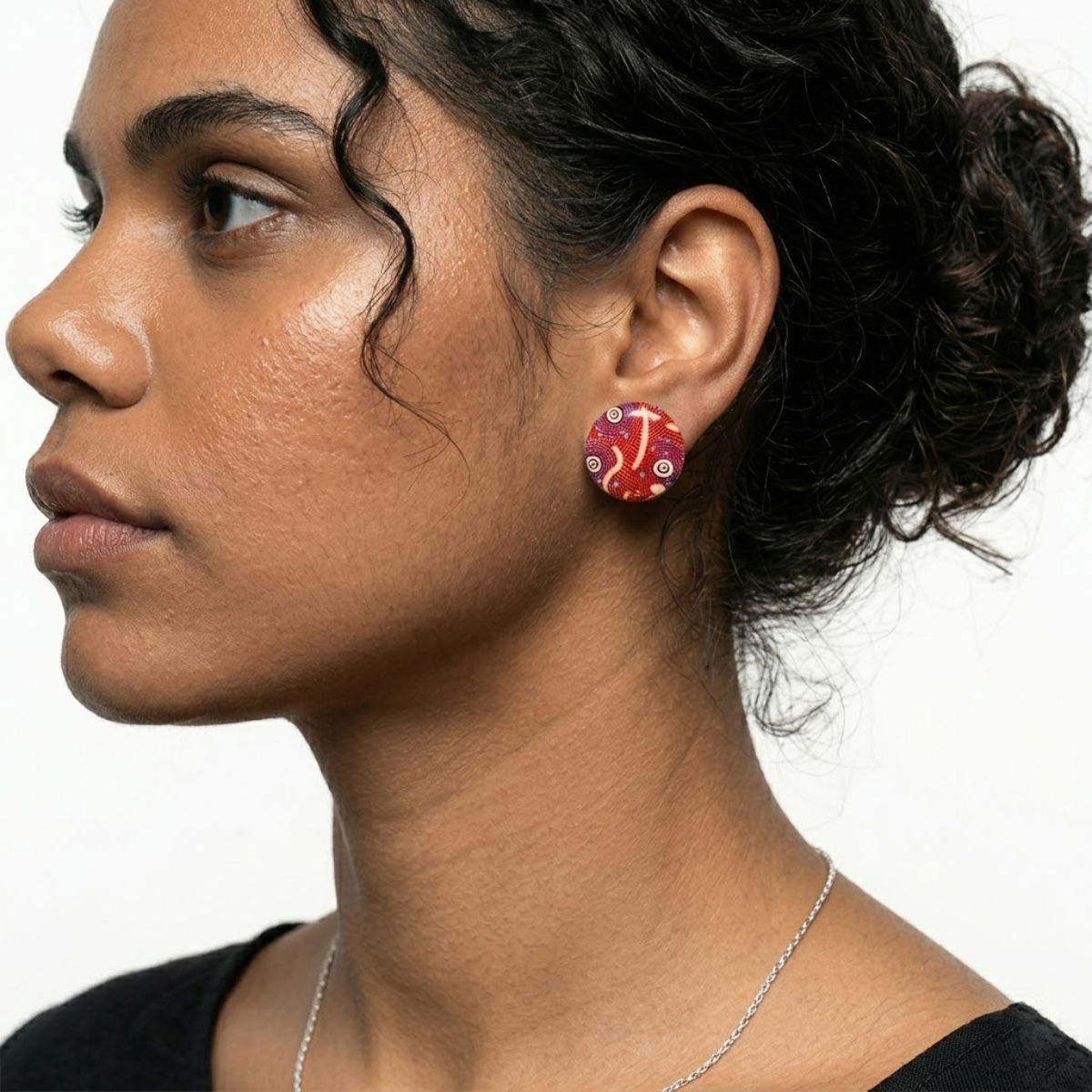 Warliyajarrayi Resin Earrings - Medium Studs