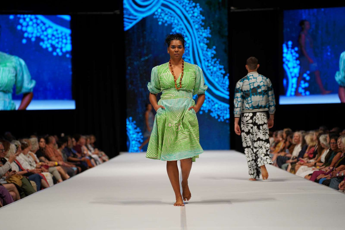 Ikuntji Artists, Ikuntji Artists, Show Two, Country to Couture, 2024, photo by Dylan Buckee_187