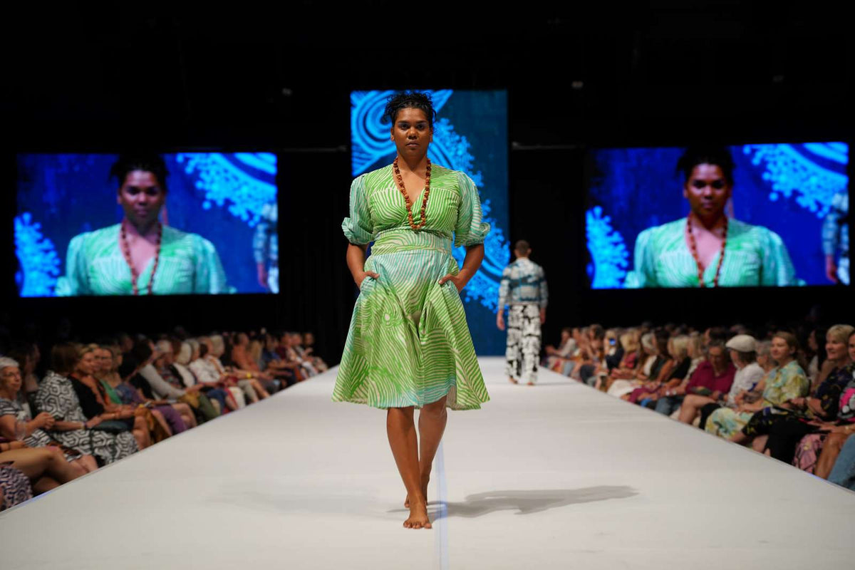 Ikuntji Artists, Ikuntji Artists, Show Two, Country to Couture, 2024, photo by Dylan Buckee_197
