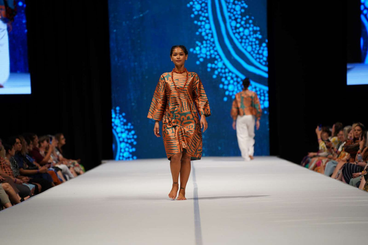 Ikuntji Artists, Ikuntji Artists, Show Two, Country to Couture, 2024, photo by Dylan Buckee_336
