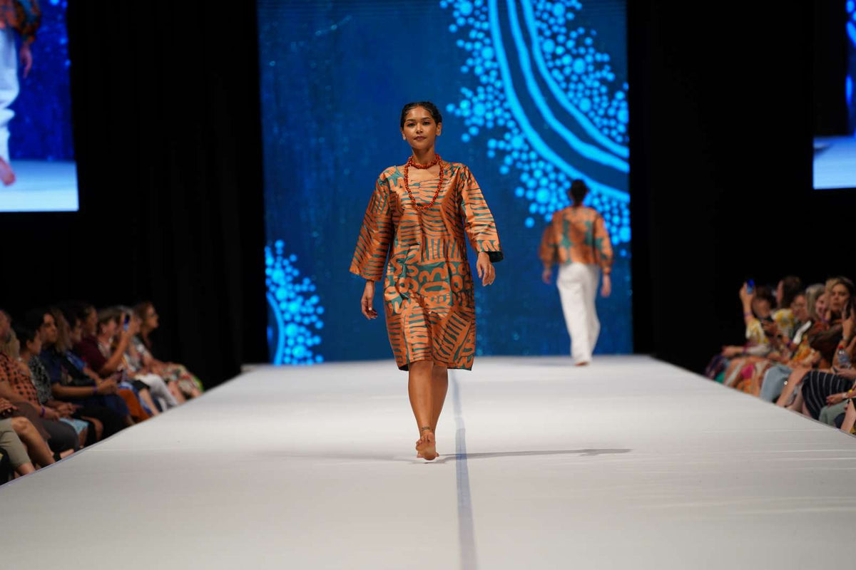 Ikuntji Artists, Ikuntji Artists, Show Two, Country to Couture, 2024, photo by Dylan Buckee_337