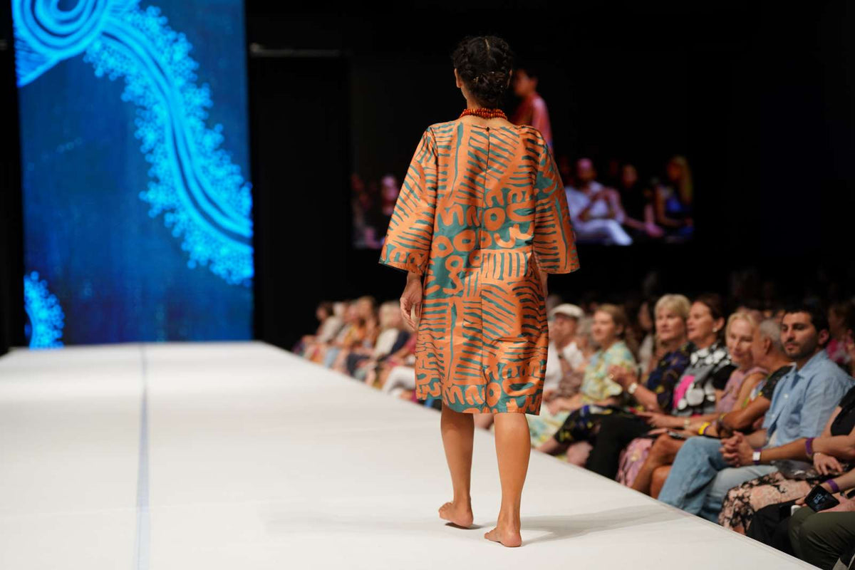 Ikuntji Artists, Ikuntji Artists, Show Two, Country to Couture, 2024, photo by Dylan Buckee_374