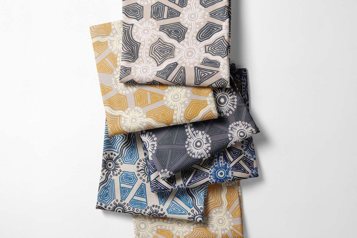 Lisa Multa - Yellow and White - Hessian - M1L