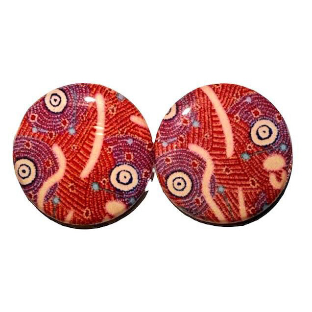 Warliyajarrayi Resin Earrings - Medium Studs