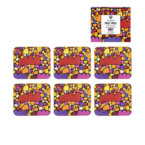 PULI PULI GRAPHITE 6PK COASTER