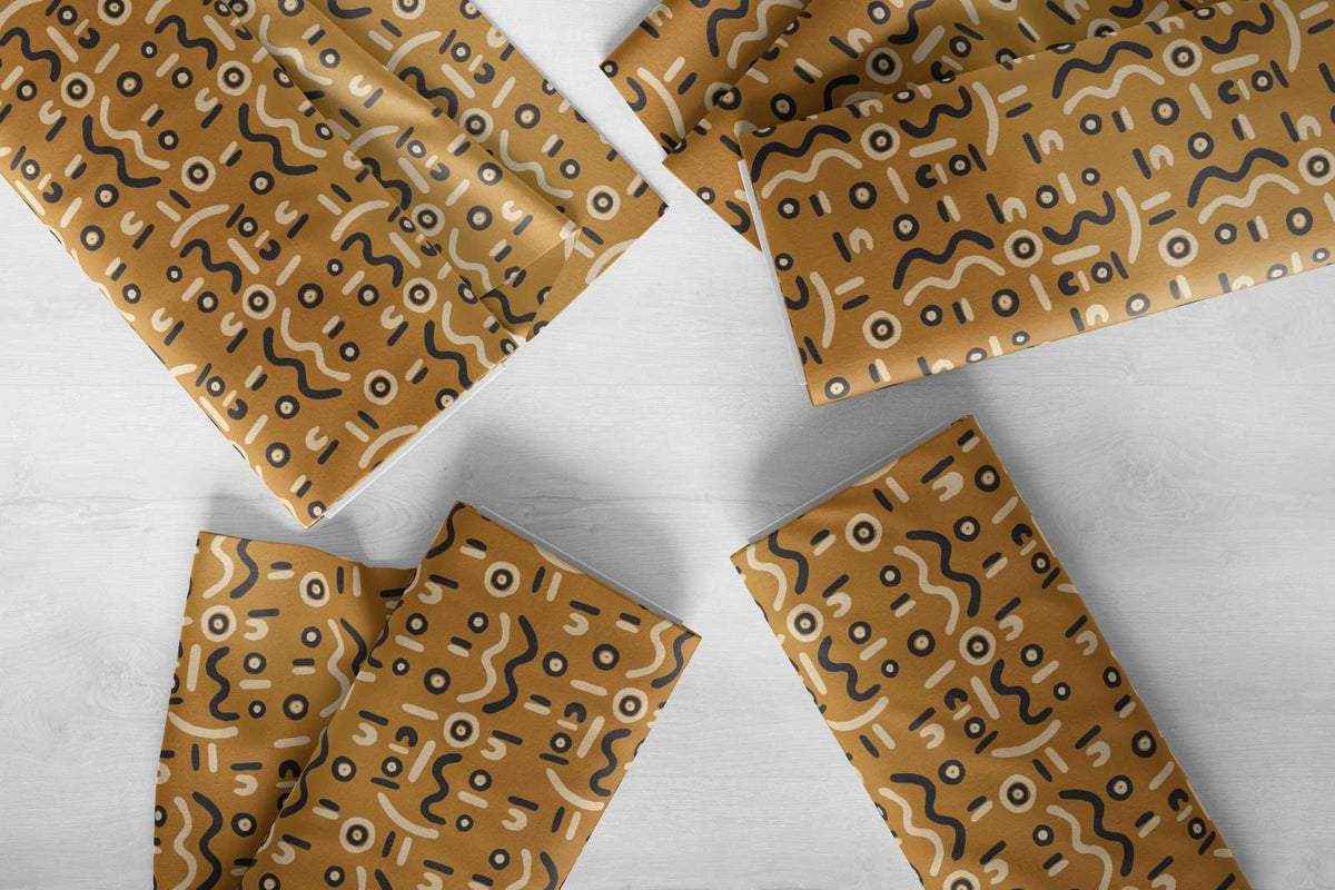 RL - Cream Black on Tobacco Linen - 4