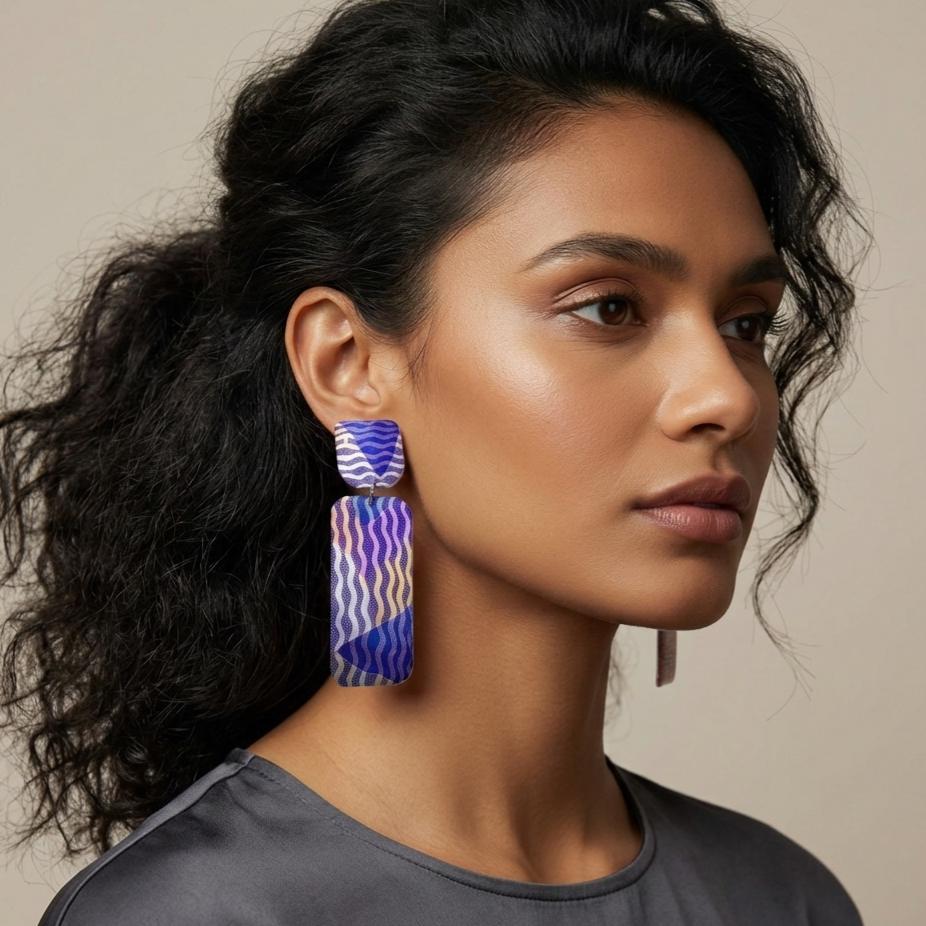 Pirrnpirrnga Resin Earrings - X-Large Drop