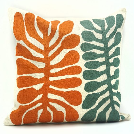 45x45cm Handmade Australia 18" Aboriginal Orange Circles Cushion Cover 